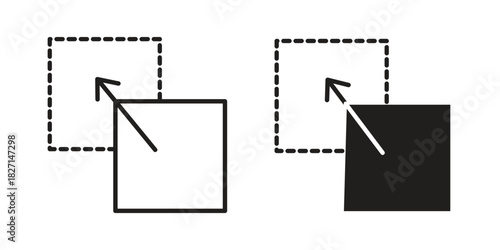 Drag and drop icons design, logo. Symbol illustration set