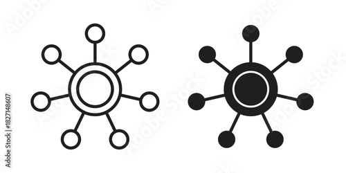 Hub icons design, logo. Symbol illustration set