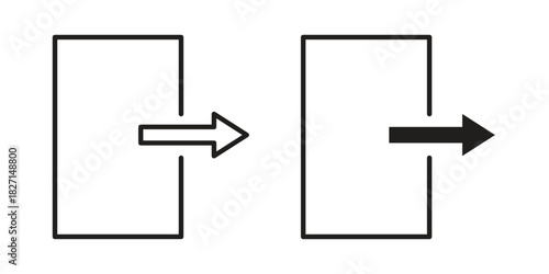 Inside icons design, logo. Symbol illustration set