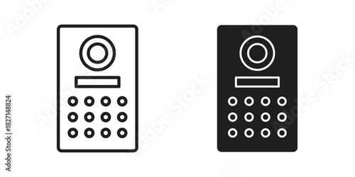 Intercom icons design, logo. Symbol illustration set