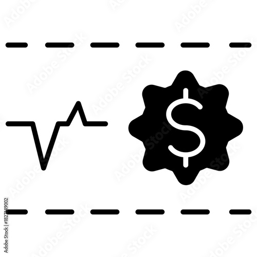 Price Range Glyph Icon