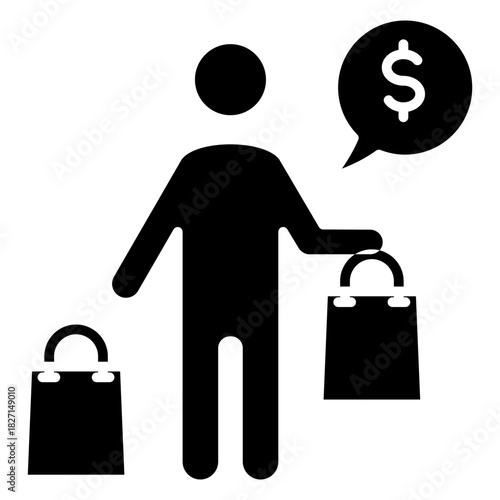 Shopping Glyph Icon