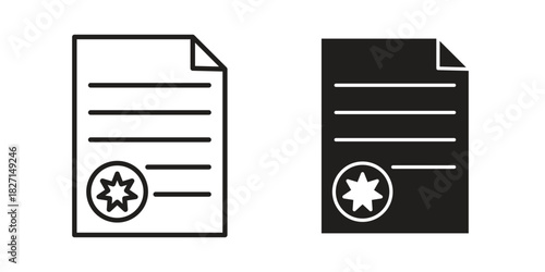 License icons design, logo. Symbol illustration set