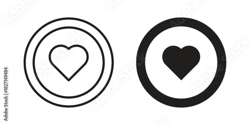 Love Plate icons design, logo. Symbol illustration set