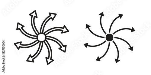 Multitask icons design, logo. Symbol illustration set