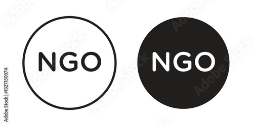 NGO icons design, logo. Symbol illustration set