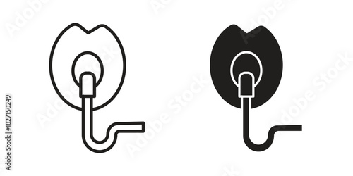 Oxygen mask icons design, logo. Symbol illustration set