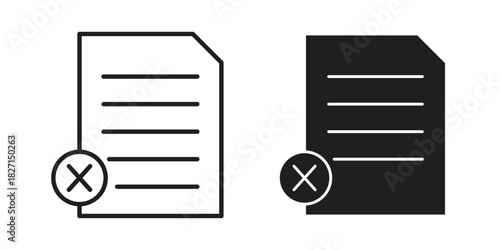 Paperless icons design, logo. Symbol illustration set