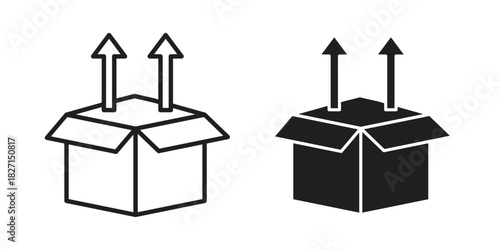 Product release icons design, logo. Symbol illustration set