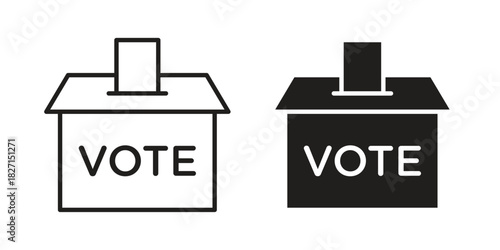 Referendum icons design, logo. Symbol illustration set