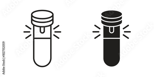 Solar Garden Light lamp icons design, logo. Symbol illustration set