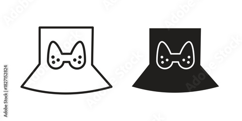 Thyroid icons design, logo. Symbol illustration set