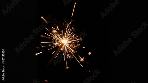 Wallpaper Mural Sparkler fireworks display with bright sparks against a dark background. Celebration and festivities. Light and fire effects. The concept of celebration and fireworks. Torontodigital.ca