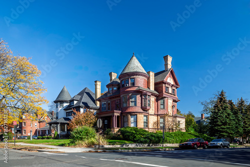 Fotografi Victorian architecture of the William H. Allen House in New Haven