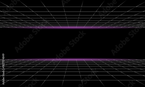 START NEW GAME . pixel art .8 bit game. retro game. for game assets .Retro Futurism Sci-Fi Background. glowing neon grid. and stars from vintage arcade computer games