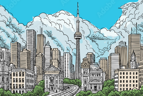 The Toronto City- vector