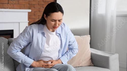 Young woman suffering from ...