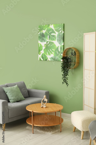 Interior of living room wit...
