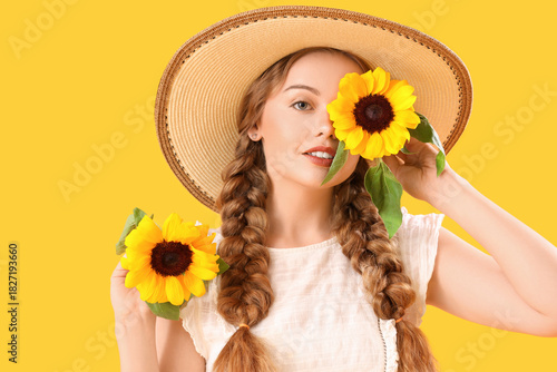 Young woman with beautiful ...