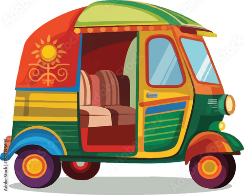 toy truck isolated on white