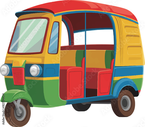 toy truck isolated on white background