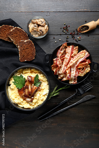 Hearty breakfast scrambled ...