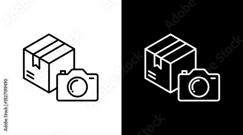 Product Photography White Icon Set Design