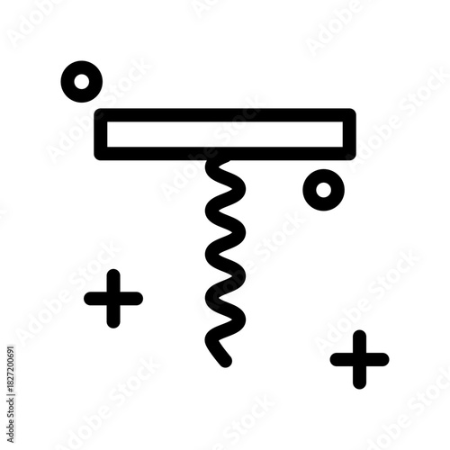 Bottle opener icon design template SVG