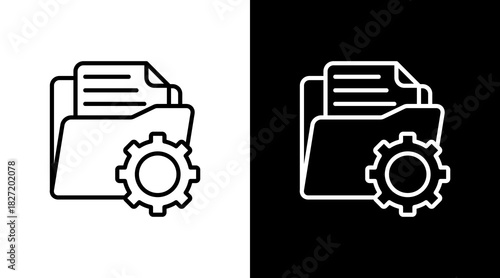 Document Management With Icon Set Design
