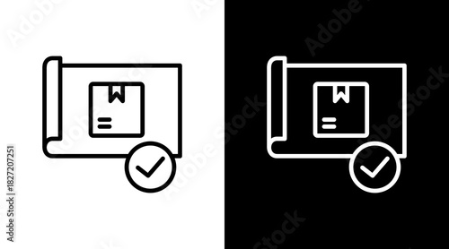 Design Validation White Icon Set Design