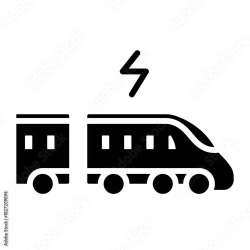 Electric train icon