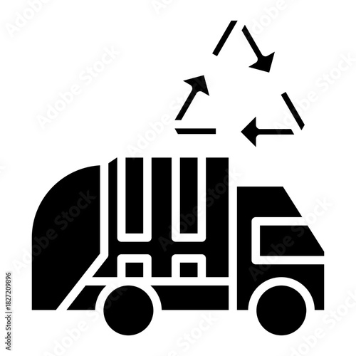 Trash truck icon