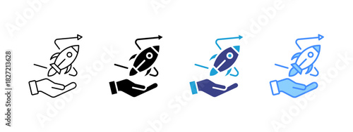 Innovation icon set multiple style collection