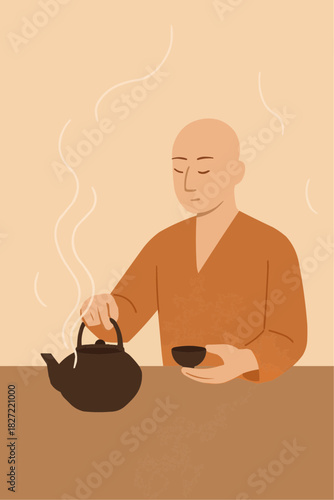 Introvert Enjoying Solo Tea Ceremony