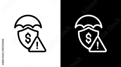 Reinsurance With Icon Set Design