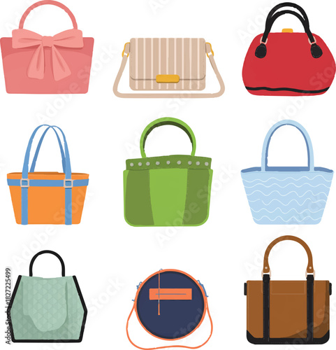 set of shopping bags