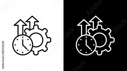 Productivity With Icon Set Design