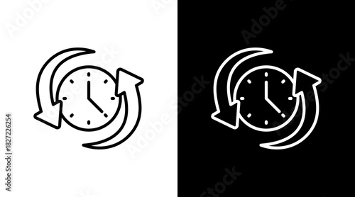 Time Changes With Icon Set Design