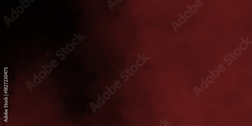 Abstract red and black smoke texture background.  Moody Dark Red Abstract Gradient with Foggy Painting Texture and Cloudy Edges on a Header Ban. Red smoke on dark background. Dark Red vector bg.