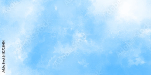 The nature of blue sky with cloud in the morning. panorama sky and cloud summertime beautiful background. Beautiful cloud in blue sky. Clear Blue Sky with Fluffy White Clouds on Sunny Day. 