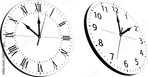 Clocks Showing Different Times A Visual Comparison