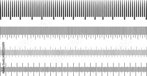 Different Ruler Scales and Measuring Instruments for Precise Measurement and Design
