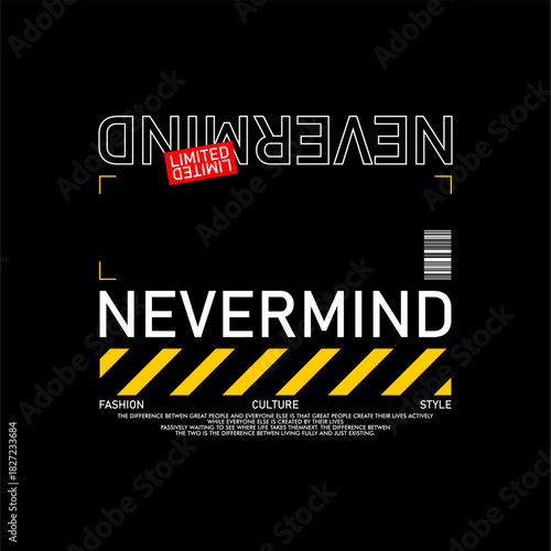 Obraz na plátně nevermind slogan simple vinta...