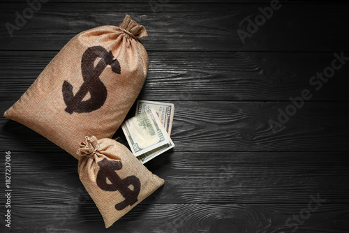 Bags full of money and doll...