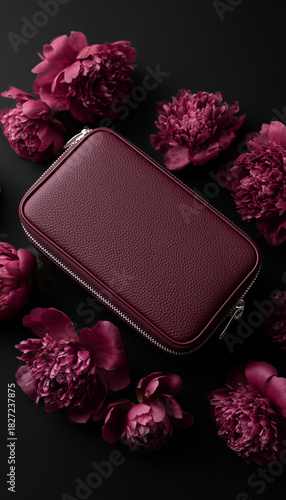 pink rose and gift box