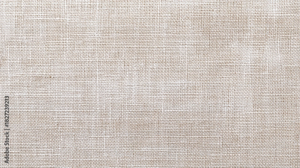 Fototapeta premium Light Beige Linen Fabric Texture with Subtle Weave Pattern for Interior Design and Textile Projects in Natural and Minimalist Styles