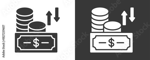Cashflow Icon Set Vector Collection Isolated In Black And White