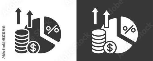 Margin Icon Set Vector Collection Isolated In Black And White