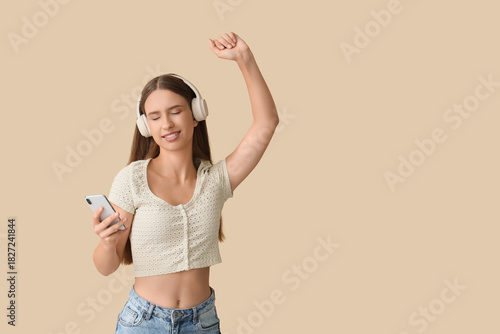 Beautiful young woman with ...