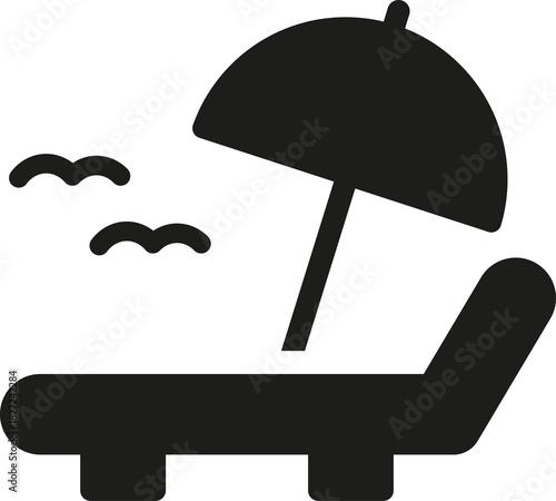 Umbrella protection icon symbol vector